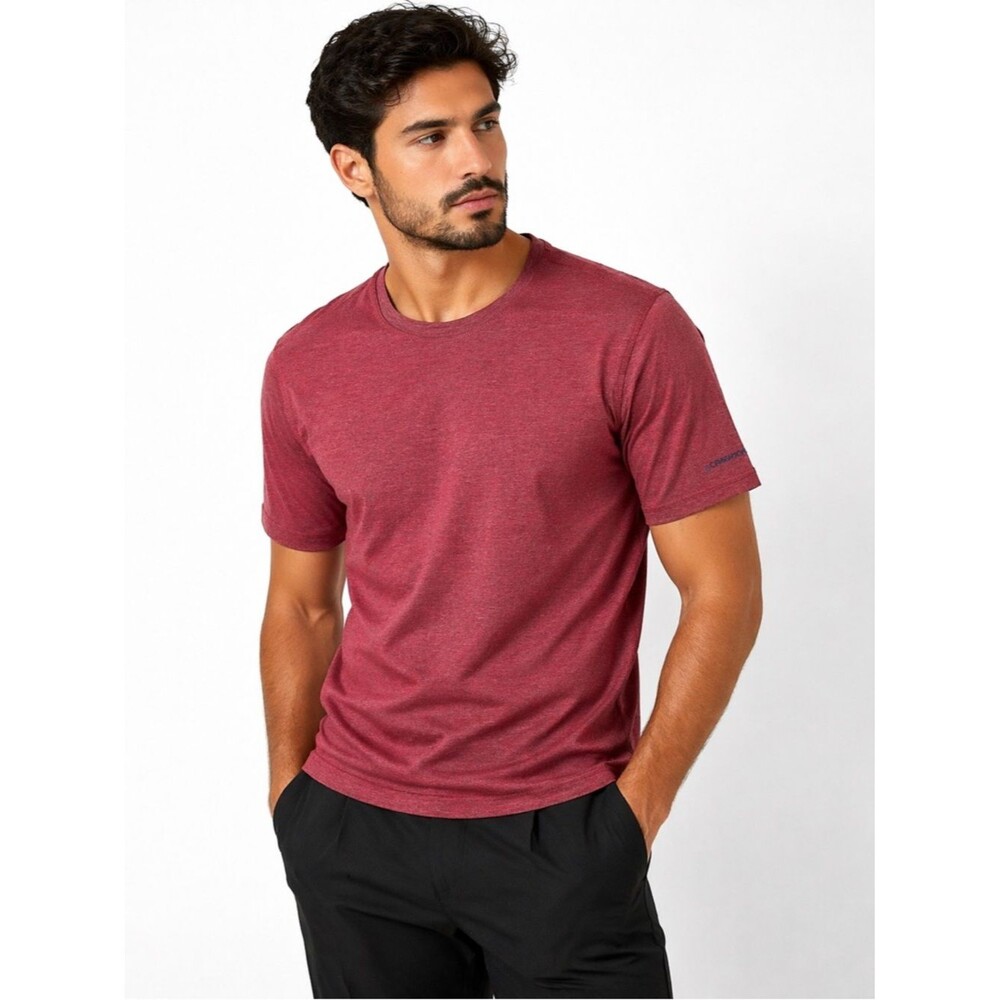 GH Bass TShirt Mens M Red Short Sleeve For Hard Service Work & Sports Wear NWOT